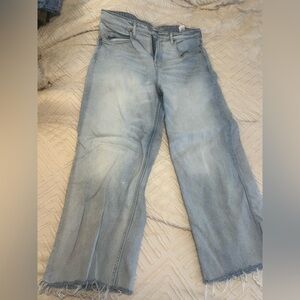 Old Navy Sky-High Wide Leg Jeans in Light Blue